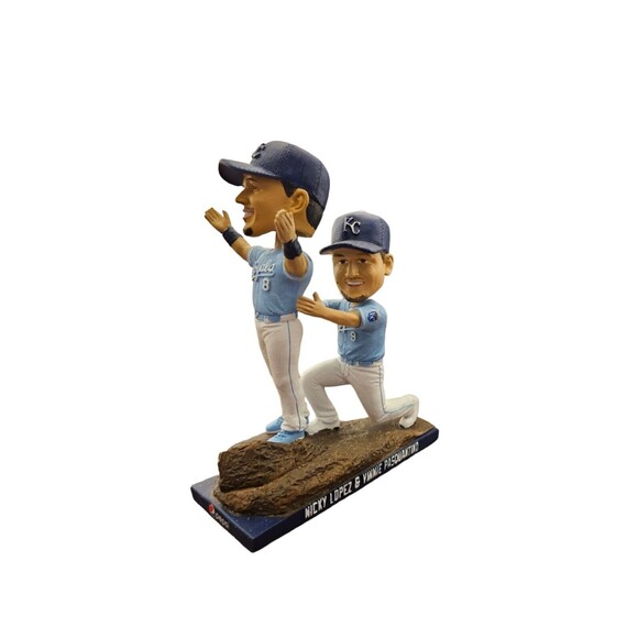 NICKY LOPEZ & VINNIE PASQUANTINO SGA Bobblehead 2023 Kansas City Royals RARE - Picture 2 of 3